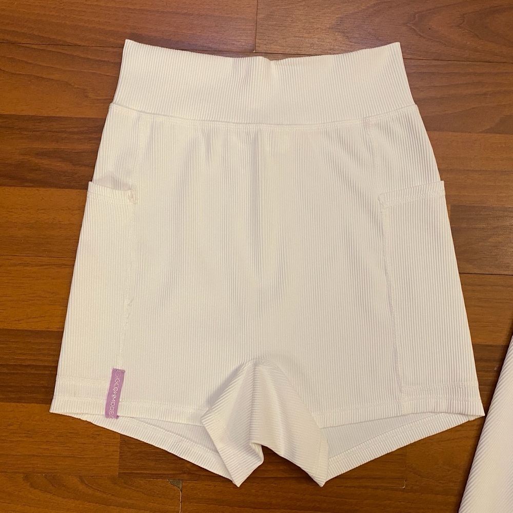 Glowmode Square Up Ribbed Solid Activewear Mini D… - image 7